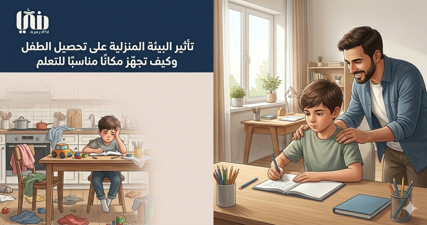 تأثير البيئة المنزلية على تحصيل الطفل وكيف تجهّز مكانًا مناسبًا للتعلم